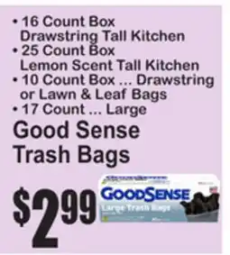 SuperFresh Good Sense Trash Bags offer