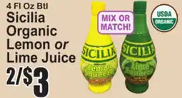 SuperFresh Sicilia Organic Lemon or Lime Juice offer