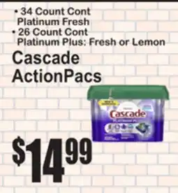 SuperFresh Cascade ActionPacs offer
