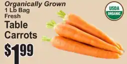 SuperFresh Organically Grown Table Carrots offer