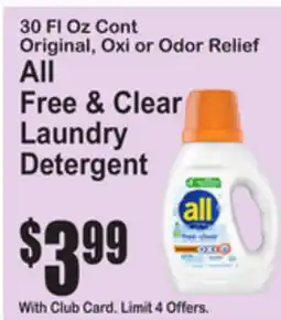 SuperFresh All Free & Clear Laundry Detergent offer