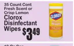 SuperFresh Clorox Disinfectant Wipes offer