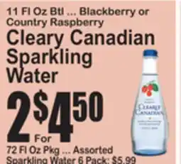 SuperFresh Cleary Canadian Sparkling Water offer