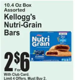SuperFresh Kellogg's Nutri-Grain Bars offer