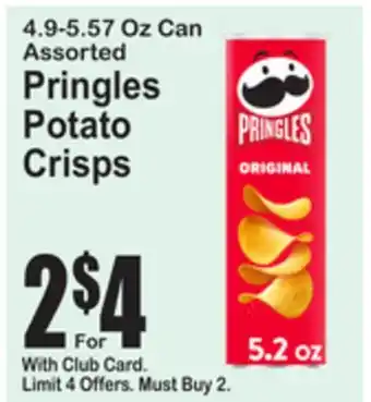 SuperFresh Pringles Potato Crisps offer