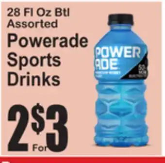 SuperFresh Powerade Sports Drinks offer