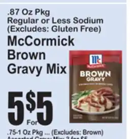 SuperFresh McCormick Brown Gravy Mix offer