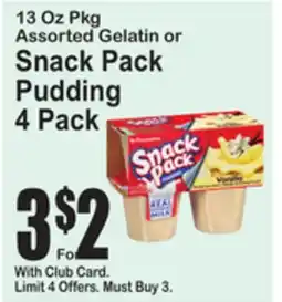 SuperFresh Snack Pack Pudding offer