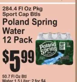 SuperFresh Poland Spring Water offer