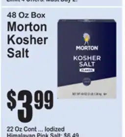 SuperFresh 48 Oz Box Morton Kosher Salt offer