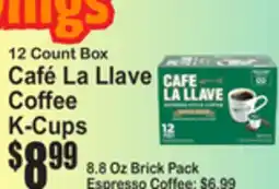 SuperFresh Café La Llave Coffee K-Cups offer