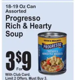 SuperFresh Progresso Rich & Hearty Soup offer