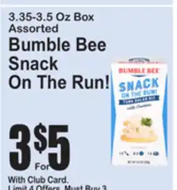 SuperFresh Bumble Bee Snack On The Run! offer