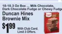 SuperFresh Duncan Hines Brownie Mix offer