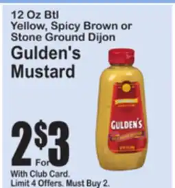 SuperFresh Gulden's Mustard offer