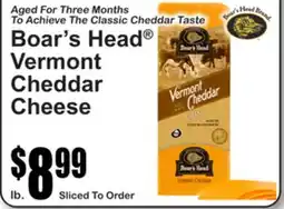 SuperFresh Boar's Head Vermont Cheddar Cheese offer