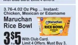 SuperFresh Maruchan Rice Bowl offer