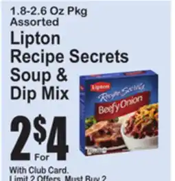 SuperFresh Lipton Recipe Secrets Soup & Dip Mix offer