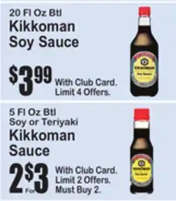 SuperFresh Kikkoman Soy Sauce, 20 Fl Oz Btl offer