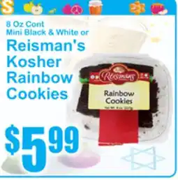 SuperFresh Reisman's Kosher Rainbow Cookies offer