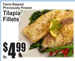 SuperFresh Farm Raised Previously Frozen Tilapia Fillets offer