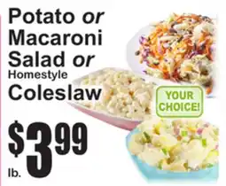 SuperFresh Potato or Macaroni Salad or Homestyle Coleslaw offer