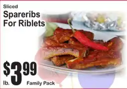SuperFresh Sliced Spareribs For Riblets offer