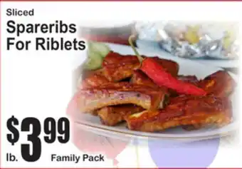 SuperFresh Sliced Spareribs For Riblets offer