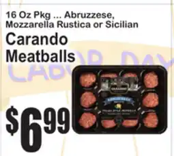 SuperFresh Carando Meatballs offer