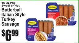 SuperFresh Butterball Italian Style Turkey Sausage offer