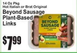 SuperFresh Hot Italian or Brat Original Beyond Sausage Plant-Based Links offer