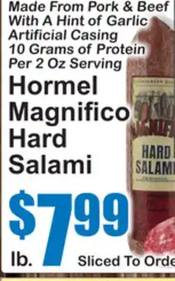 SuperFresh Hormel Magnifico Hard Salami offer