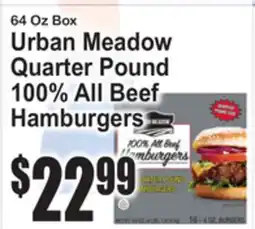 SuperFresh Urban Meadow Quarter Pound 100% All Beef Hamburgers offer
