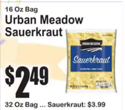 SuperFresh 16 Oz Bag Urban Meadow Sauerkraut offer