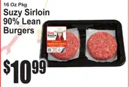 SuperFresh Suzy Sirloin 90% Lean Burgers offer