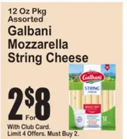 SuperFresh Galbani Mozzarella String Cheese offer
