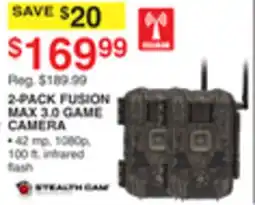 Dunham's Sports 2-PACK FUSION MAX 3.0 GAME CAMERA offer