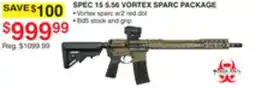 Dunham's Sports SPEC 15 S.56 VORTEX SPARC PACKAGE offer