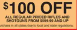 Dunham's Sports RIFLES AND SHOTGUNS offer