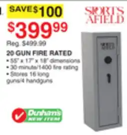 Dunham's Sports 20-GUN FIRE RATED offer