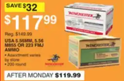 Dunham's Sports USA 5.56MM, 5.56 M855 OR 223 FMJ AMMO offer