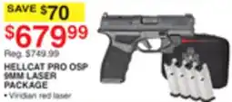 Dunham's Sports HELLCAT PRO OSP 9MM LASER PACKAGE offer