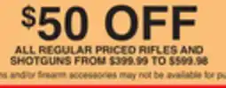 Dunham's Sports ALL REGULAR PRICED RIFLES AND SHOTGUNS offer