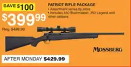 Dunham's Sports PATRIOT RIFLE PACKAGE offer
