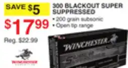 Dunham's Sports WINCHESTER 300 BLACKOUT SUPER SUPPRESSED offer
