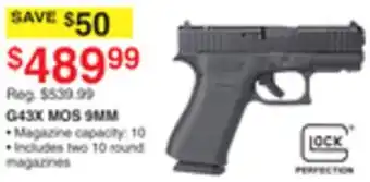 Dunham's Sports G43X MOS 9MM offer