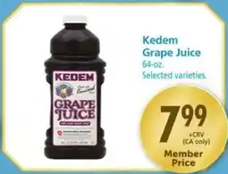 Safeway Kedem Grape Juice offer