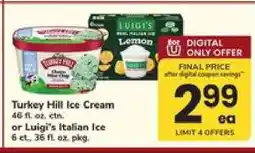Safeway Turkey Hill Ice Cream or Luigi's Italian Ice offer