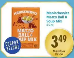 Safeway Manischewitz Matzo Ball & Soup Mix offer