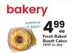Safeway Fresh Baked Bundt Cakes offer
